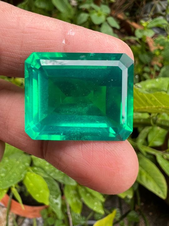 พลอย-columbiaโคลัมเบีย-green-emerald-มรกต-very-fine-lab-made-octagon-shape-13x17vมม-mm-10-กะรัต-1เม็ด-carats-รูปสี่เหลี่ยม-พลอยสั่งเคราะเนื้อแข็ง