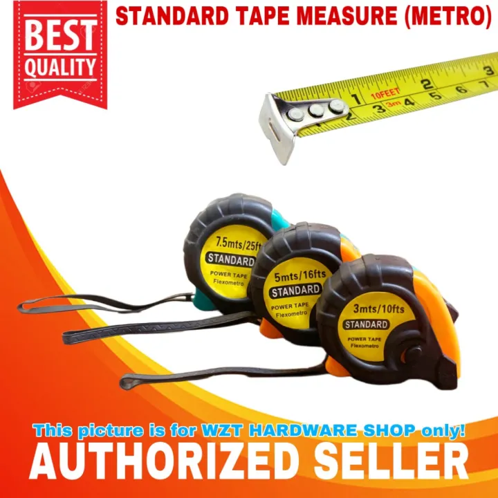STANDARD INDUSTRIAL TAPE MEASURE STEEL SELF LOCK MEASURING TAPE (METRO