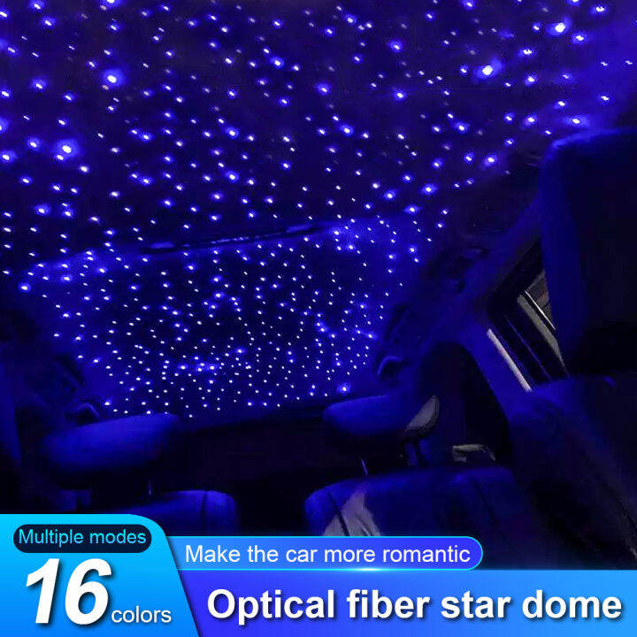 500 Stars RGB Car Roof Starry Sky Light Dome Projection Light with
