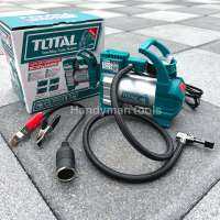 TOTAL ปั๊มลมมินิ ปั๊มลม ถังลม DC12V-140PSI ปริมาณลม 35 ลิตร/นาที เหมาะพกพาติดรถยนต์ มีขนาดเล็ก กะทัดรัด ใช้งานง่าย