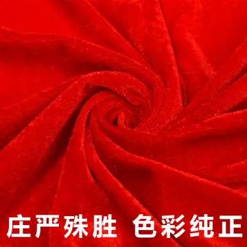 Thick red velvet cloth / Meeting tablecloths velvet fabric / black  background cloth curtain fabrics free shipping