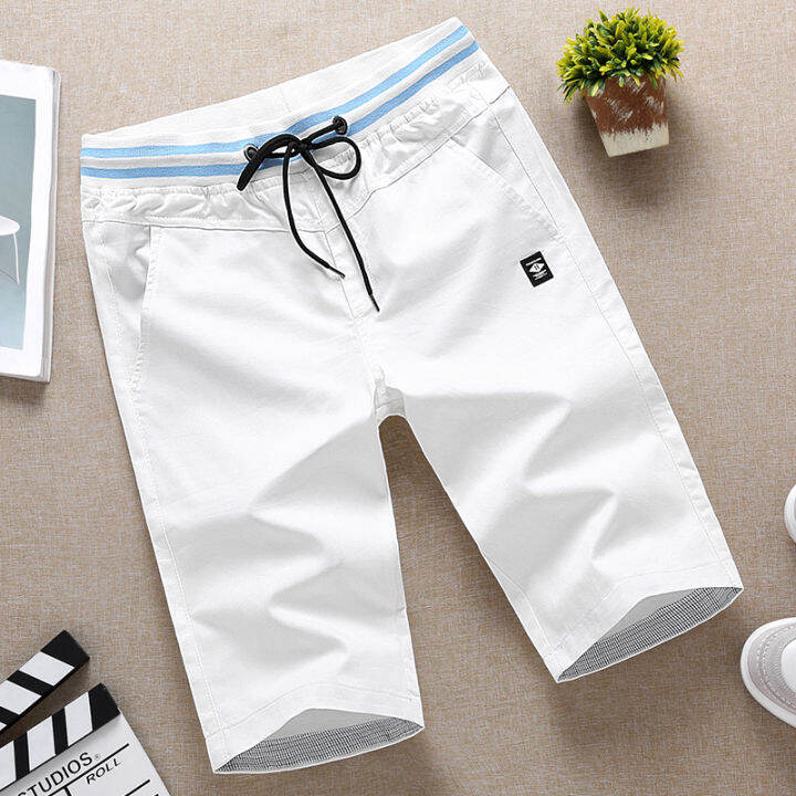 Mens cotton hot sale capri pants