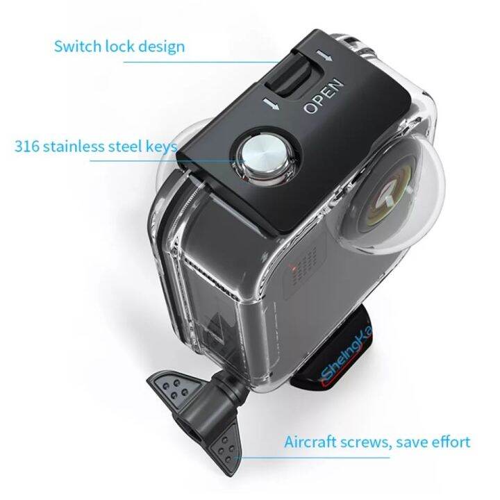 เคสกันน้ำ-gopro-max-รุ่นทัชสกรีน-waterproof-housing-case-for-gopro-max-diving-protection-underwater-dive-cover-hd-touchscreen-for-gopro-max-camera-accessories