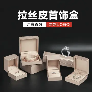 Manufacturers Spot Brushed PU Leather Jewelry Box Three-Piece Combination Set  Storage Box Rounded Corner Clamshell Jewelry Box Printed Logo 8 Colors  Optional - China Jewelry Box and PU Leather Jewelry Box price