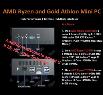 ASUS PB50 Mini PC, AMD Ryzen 7 3750H Upto 4.0GHz, 16GB RAM, 2TB NVMe SSD,  HDMI, DisplayPort, Wi-Fi, Bluetooth, Windows 10 Pro