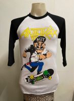 เสื้อวง แขนสามส่วน ANTHRAX สไตล์วินเทจ