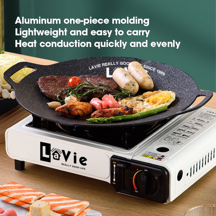 2023 Korean Barbecue Pan Maifan Stone Baking Pan 33CM/30CM Plate Non-Stick Frying  Pan Outdoor Card Oven Aluminum Plate BBQ Smokeless Grill Pan Suitable All  Stove