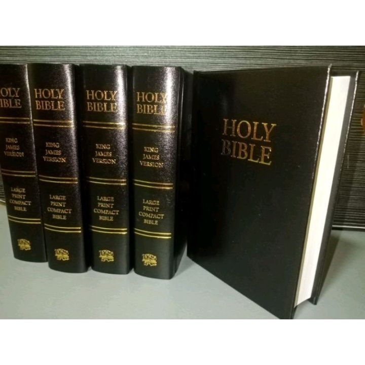 KJV COMPACT LARGE PRINT BIBLE HARDBOUND BLACK | Lazada PH