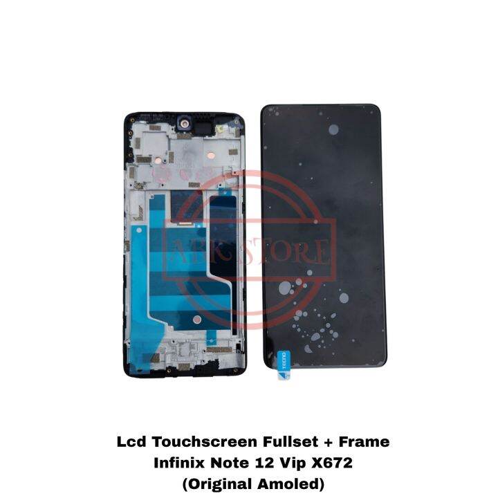 LCD TOUCHSCREEN + FRAME INFINIX NOTE 12 VIP X672 ORIGINAL AMOLED ...