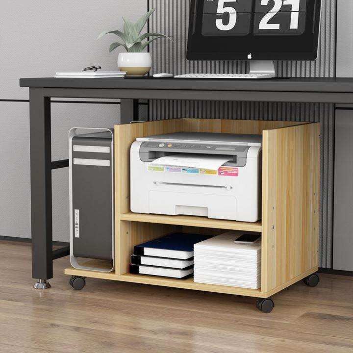 Minimalist Modern SpaceSaving Printer Shelf under the Table Bank