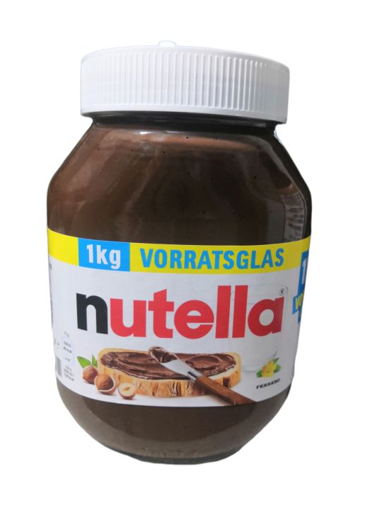 Nutella​ ขนาด​ 1000​ กรัม​ ขวดแก้วจากเยอรมัน​ EXP​.09.04.2024