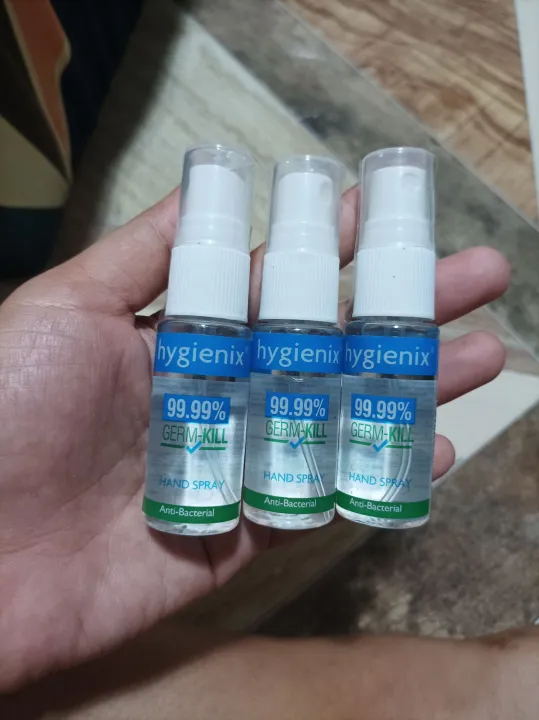 HYGIENIX HAND SPRAY ALCOHOL 20ML 3 FOR 69 | Lazada PH