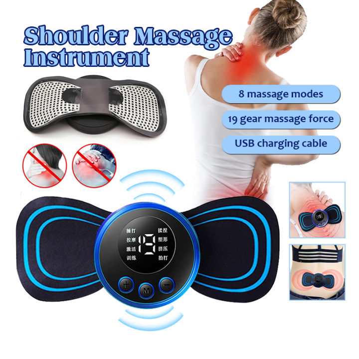 8 Modes 19 Gears Electric Pulse Neck Massager Relax Cushion