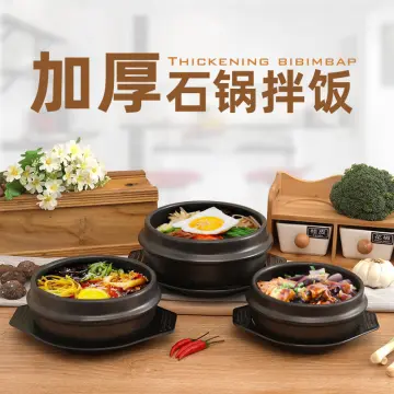 Korean Stone Pot Bibimbap Medical Stone Nonstick Pot Gas Induction Cooker  Stew Pot Kitchen Cookware Clay Pot for Cooking - AliExpress