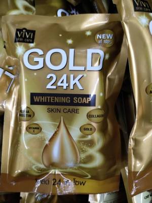 โกลด์ 24 เค โซฟ GOLD
24K
WHITENING SOAP
SKIN CARE