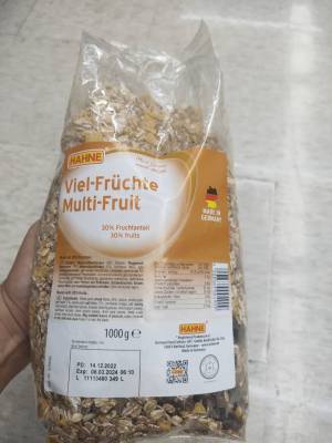 Hahne Multi Muesli มูสลีผสมผลไม้ 1000 กรัม