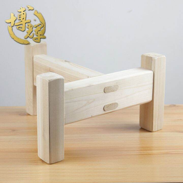 Laoshanshi Grinding Wooden Shelf AntiAncient Grinding Disc Holder