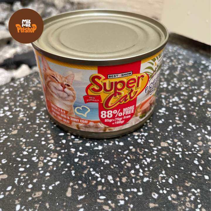 Supercat wet food kemasan kaleng kitten dan fresh tuna Lazada Indonesia
