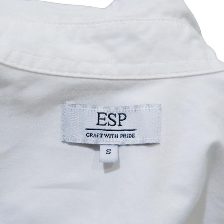 esp-เสื้อเชิ้ต-แขนยาว-คอปก-ผ้าใส่สบาย-สีขาว