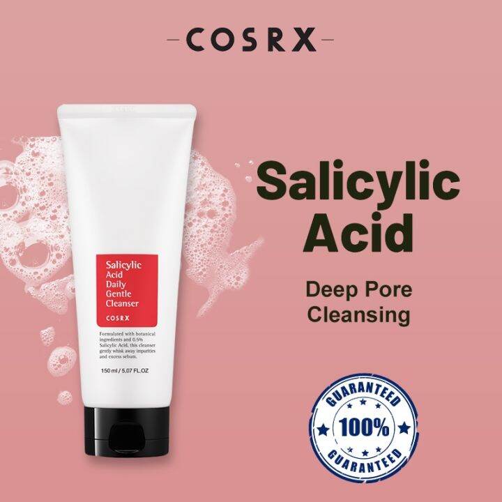 KOREA COSRX Salicylic Acid Daily Gentle Cleanser Salicylic Acid 0.5Tea Tree Leaf Oil 0.2 Acne