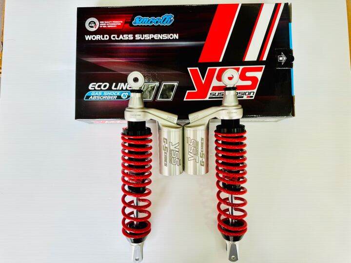 โช๊ค YSS แท้ รุ่น G-Plus Eco-line สี แดง-เงิน Red-Blackใส่รถรุ่น Pcx ...
