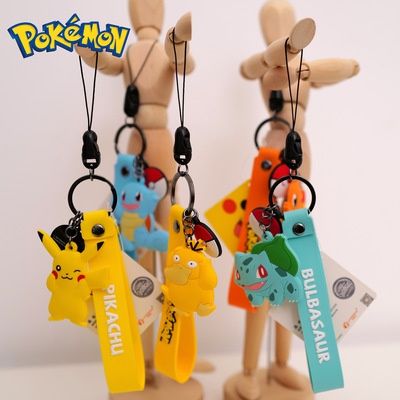 Pokemon Pikachu Keychain Action Figure Bag Car Key Pendant Colorful Kawaii  Keychain