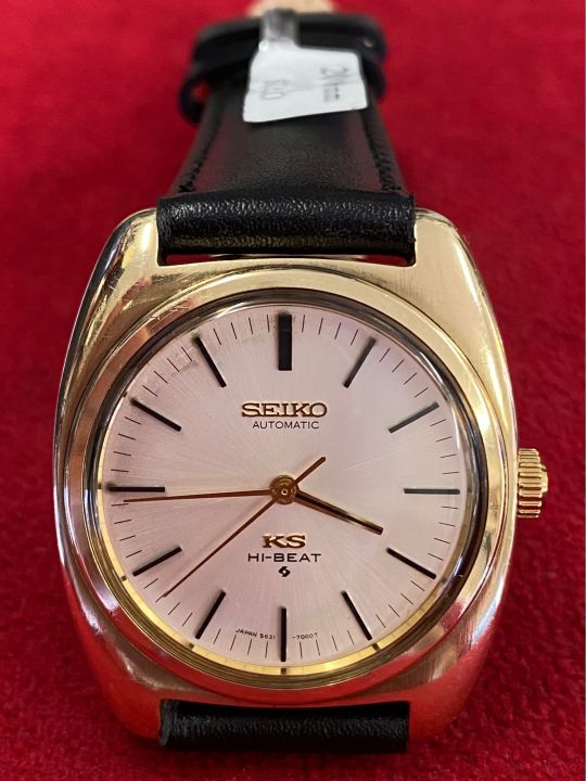 seiko-ks-hi-beat-28800รอบ-ชั่วโมง-king-seiko-25-jewels-automatic-ฝาหลังเหรียญทอง-ตัวเรือนทองหุ้ม-นาฬิกาผู้ชาย-มือสองของแท้