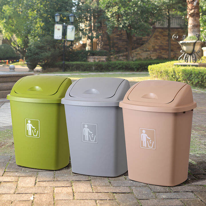 Extra Large Trash Can Plastic Outdoor Rubbish Bins Household Kitchen