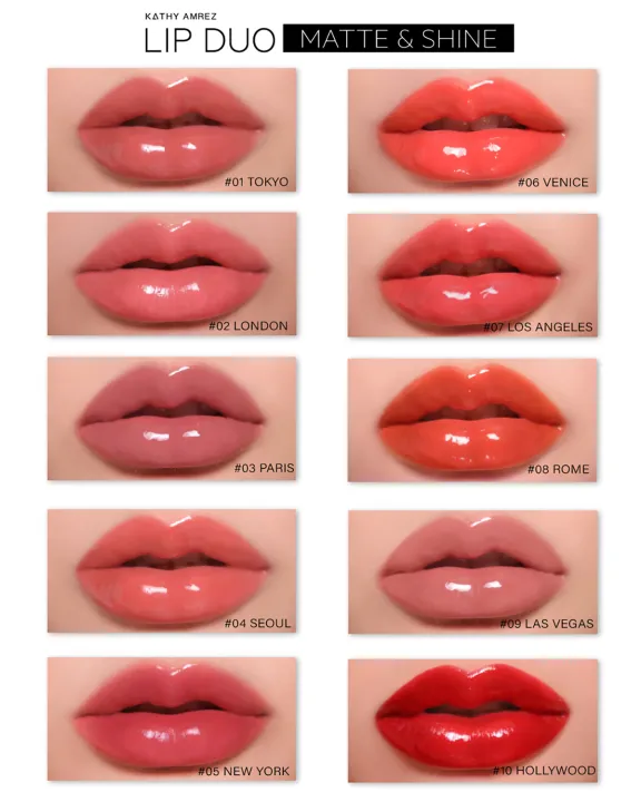 kathy-amrez-lip-duo-matte-amp-shine-ลิปดูโอ-แมทแอนด์ชายน์-ลิปฉ่ำ-ไม่ติดแมส-ลิปกระแต