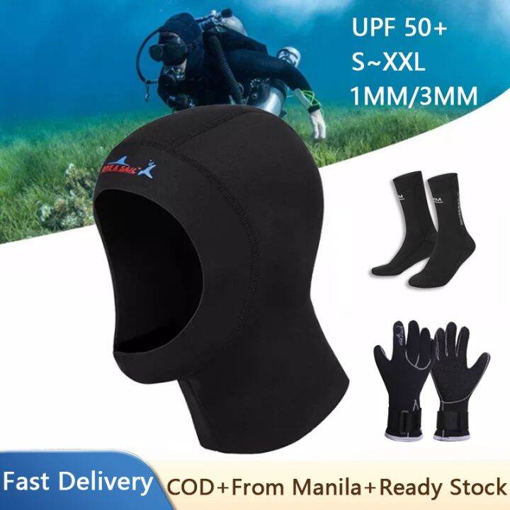 Neoprene Wetsuit Hood Scuba Diving Hood 1MM 3MM for Men Women Youth ...