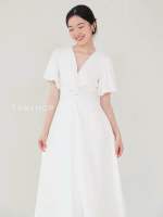 TANSSHOP - WHITE BOWIE DRESS #D1756