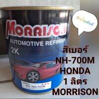 สี เบอร์NH-700M HONDA MORRISON ALABA STER SILVER MET.(1ลิตร)