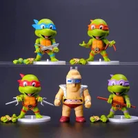 Mg ฟิกเกอร์ TMNT Teenage Mutant Ninja Turtles Raphael Donatello Da Vinci Mikey ของเล่นสําหรับเด็ก 5 ชิ้น พร้อมส่ง