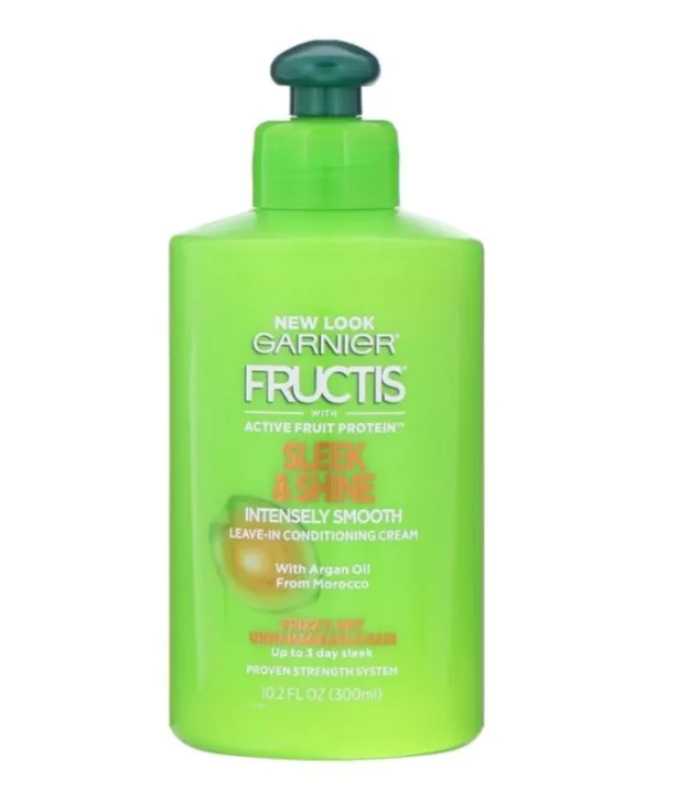 Garnier Fructis Sleek & Shine LeaveIn Conditioning Cream (300ml) Lazada