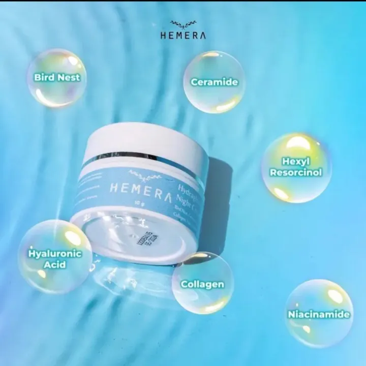 VIRAL DI TIKTOK HEMERA HYDRAGLOW NIGHT CREAM Lazada Indonesia