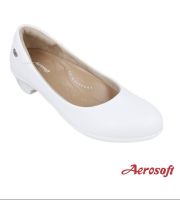 รองเท้าพยาบาล รองเท้าใส่ทำงาน รองเท้าเพื่อสุขภาพ รุ่น CW3431 สีขาว สีดำ มี Arch support (หนุนอุ้งเท้า)