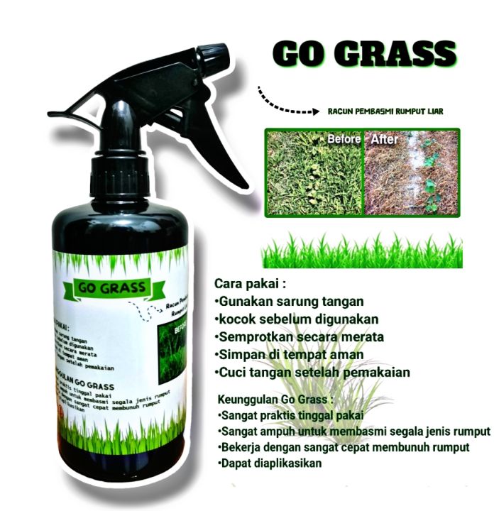 Go Grass Herbisida Sistemik 480 Sl Racun Rumput Siap Pakai Lazada