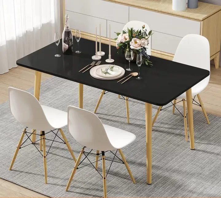 Univonna Nordic Dining Table Small Apartment Modern Simple Dining Table  Rent House Rent Table Rectangular Table Household Reading Table. | Lazada Ph