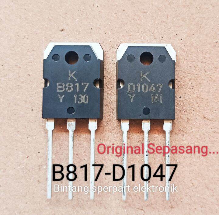 TRANSISTOR D1047 B817 ORIGINAL (SATU PASANG) TRANSISTOR B817 ORI TR