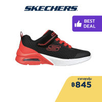 Skechers สเก็ตเชอร์ส รองเท้าเด็กผู้ชาย รองเท้าผ้าใบ Boys Microspec Max Gorvix Shoes - 403773L-BKRD Skech-Air, Lightweight