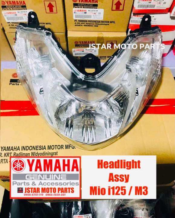 headlight assy / head light assembly mio i 125/ m3/ with bulb sacket