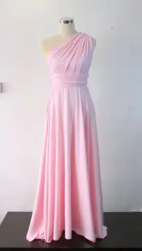 NUDE PINK/LIGHT PINK/BABY PINK INFINITY DRESS