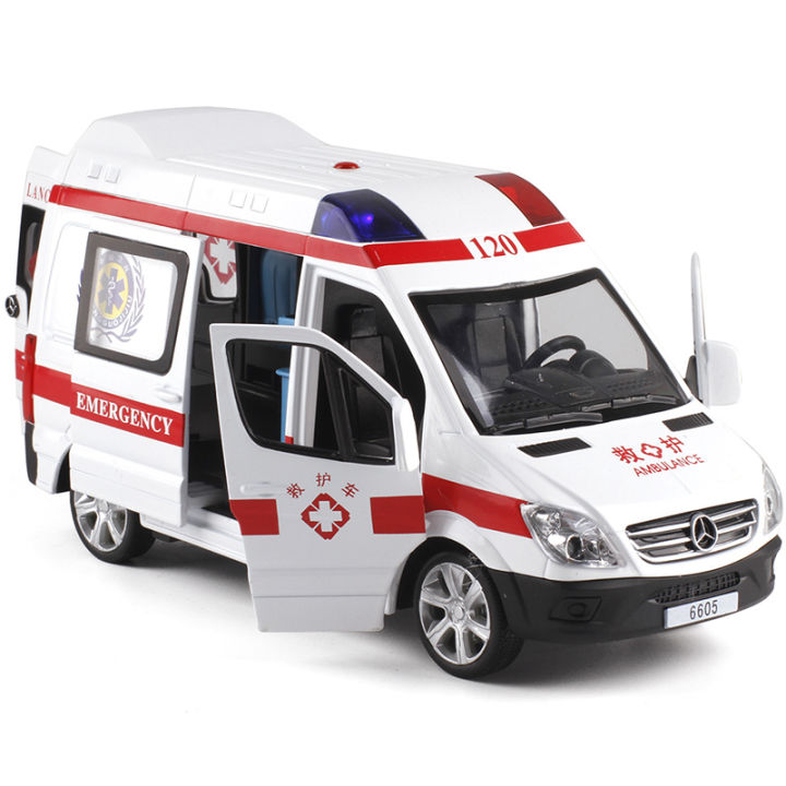 Metal Simulation 120 Ambulance 110 Police Car Special Police Fire Truck ...