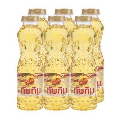 น้ำมันปาล์มทับทิม 500ml แพ็ค6ขวด (500mlx6ขวด) ราคายกแพ็ค