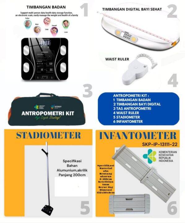 Antropometri Kit I Posyandu Kit Lengkap Isi 6 Pc Lazada Indonesia