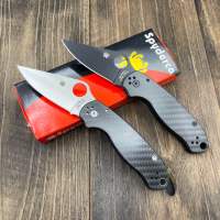 ( ? สินค้าพร้อมส่ง ? ) มีดพับ spyderco C223 ด้ามจับ คาร์บอนไฟเบอร์ แท้!!