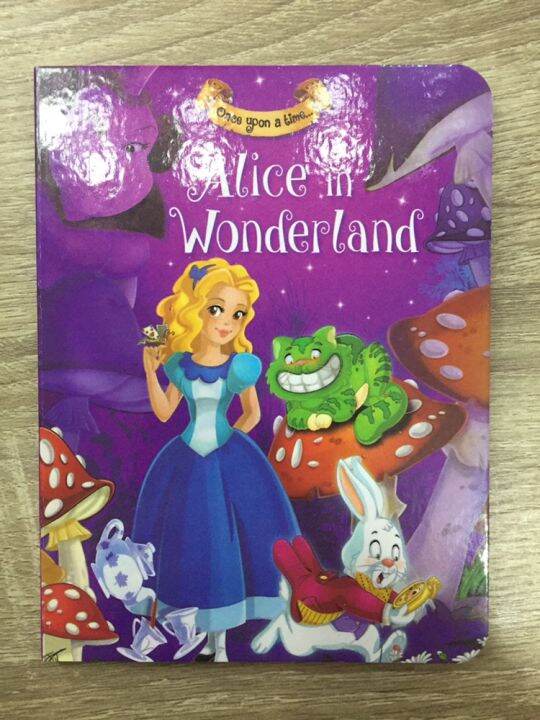 Alice in Wonderland Story Book Hard Pages Learning Materials for Kids