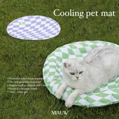 cooling pet mat (ขนาดใหญ่)เบาะนอนเจลเย็นสำหรับสัตว์เลี้ยง