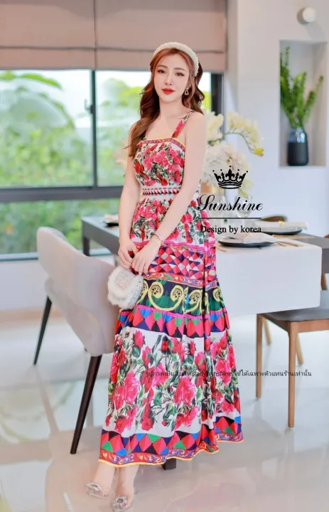 Detail : Dress เดรสยาวพิมพ์ลายดอกไม้ทั้งชุดเเน่นๆ ผ้าเยอะมั้กๆๆสั่งทำพิเศษลายสวยมากค่ะ ดีไซน์ช่วงอกและตัวเดรสตัดต่อดูหรูหราอลังการมากค่ะ… – Lady sunshine – 3400820914_TH-12573440308 >>> 🇹🇭 Top1Thailand 🛒 >>> lazada.co.th 🇹🇭 🇹🇭 🇹🇭🛒🛍🛒