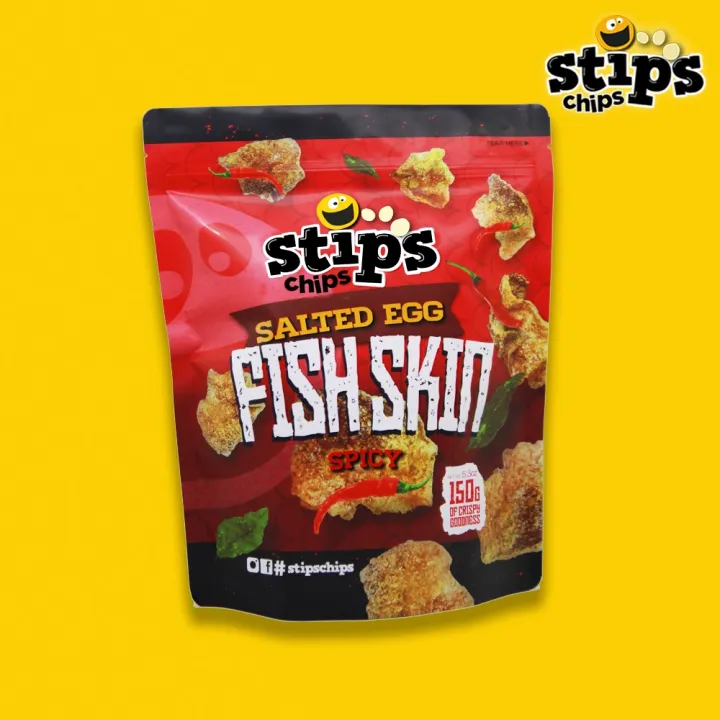 Stip's Chips Salted Egg Fish Skin Spicy 150g Lazada PH